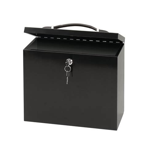 metal filing box uk|lockable steel storage box.